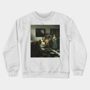 Stolen Art - The Concert by Johannes Vermeer Crewneck Sweatshirt